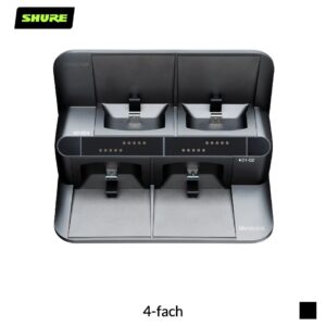 Shure SBC450-E Ladestation netzwerkfähig für ULXD6, ULXD8 | 4-fach, schwarz