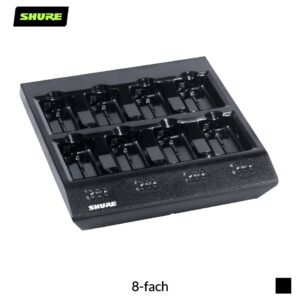 Shure SBC800-E Ladergerät für SB900B Akkus | 8-fach, schwarz
