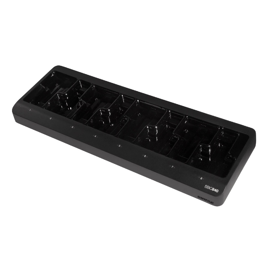 Shure SBC840-E Ladestation netzwerkfähig für SB910, SB920 | 8-fach, schwarz – Bild 2