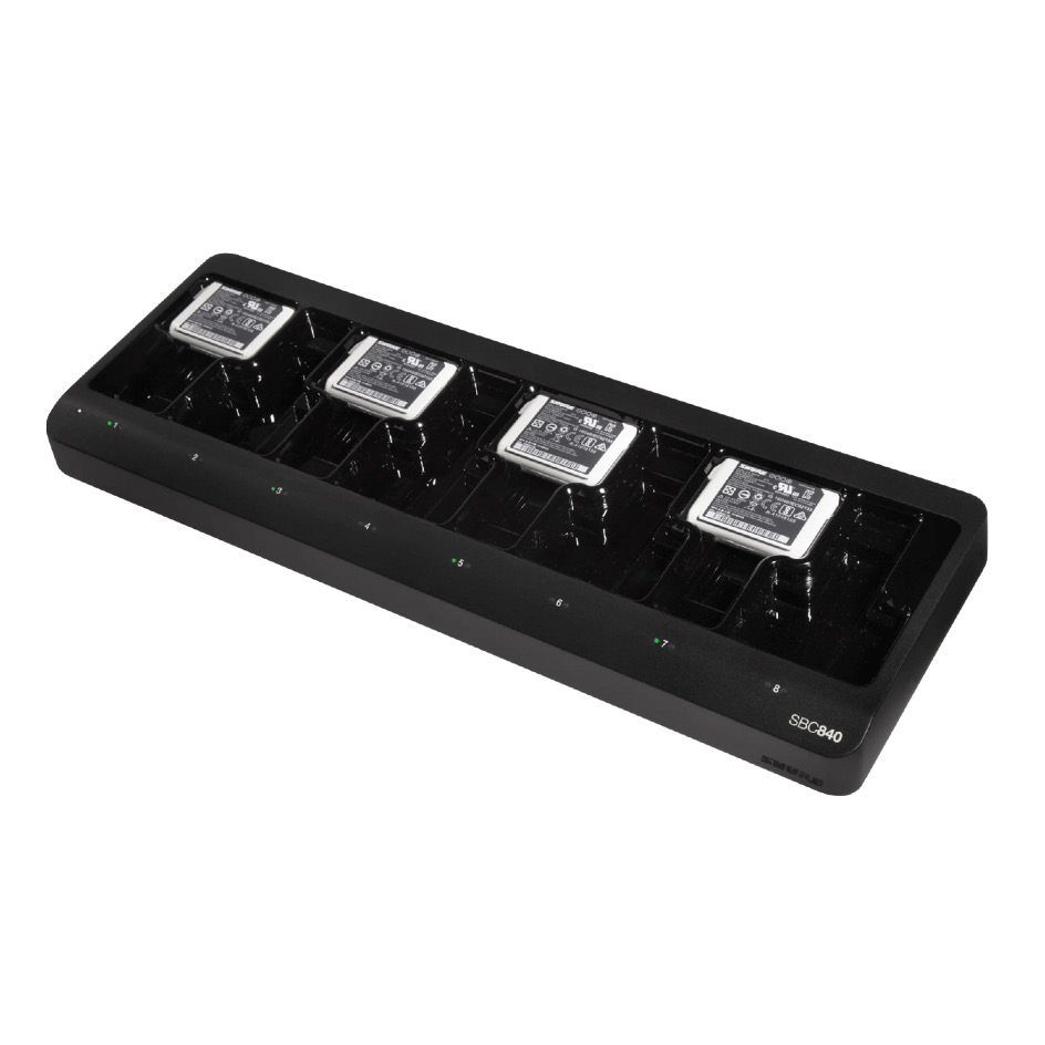 Shure SBC840-E Ladestation netzwerkfähig für SB910, SB920 | 8-fach, schwarz – Bild 3