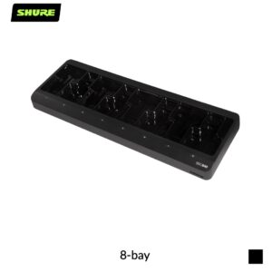 Shure SBC840-E Network-Enabled Charging Station for SB910, SB920 | 8-bay, black