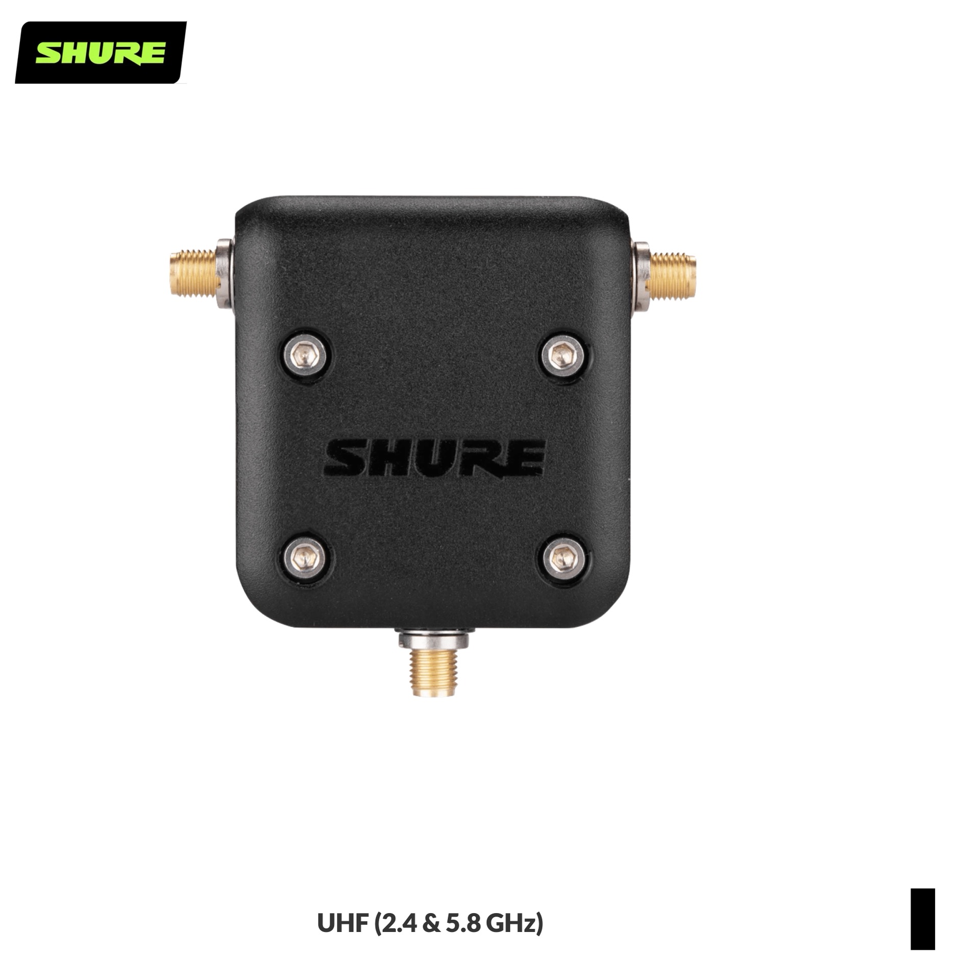 Shure UA221DB-RSMA Antennensplitter Dual-Band SMA, schwarz, UHF (2.4 & 5.8 GHz)