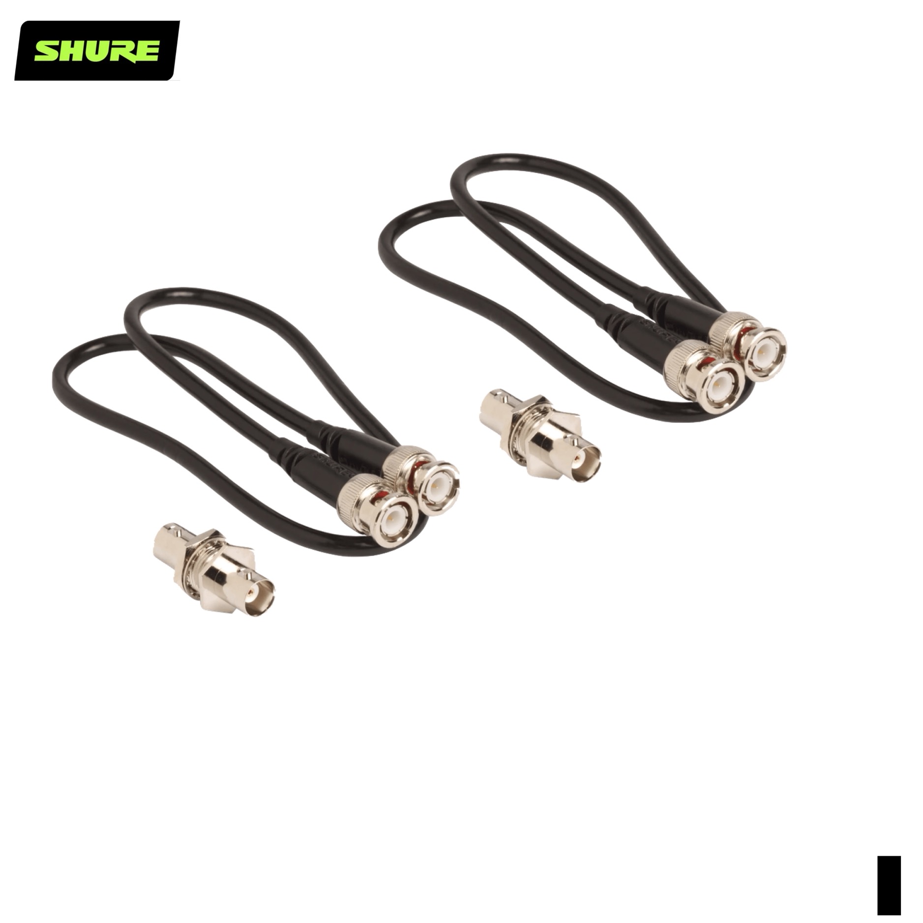 Shure UA600 Antennen Frontmontage Kabel Set, schwarz