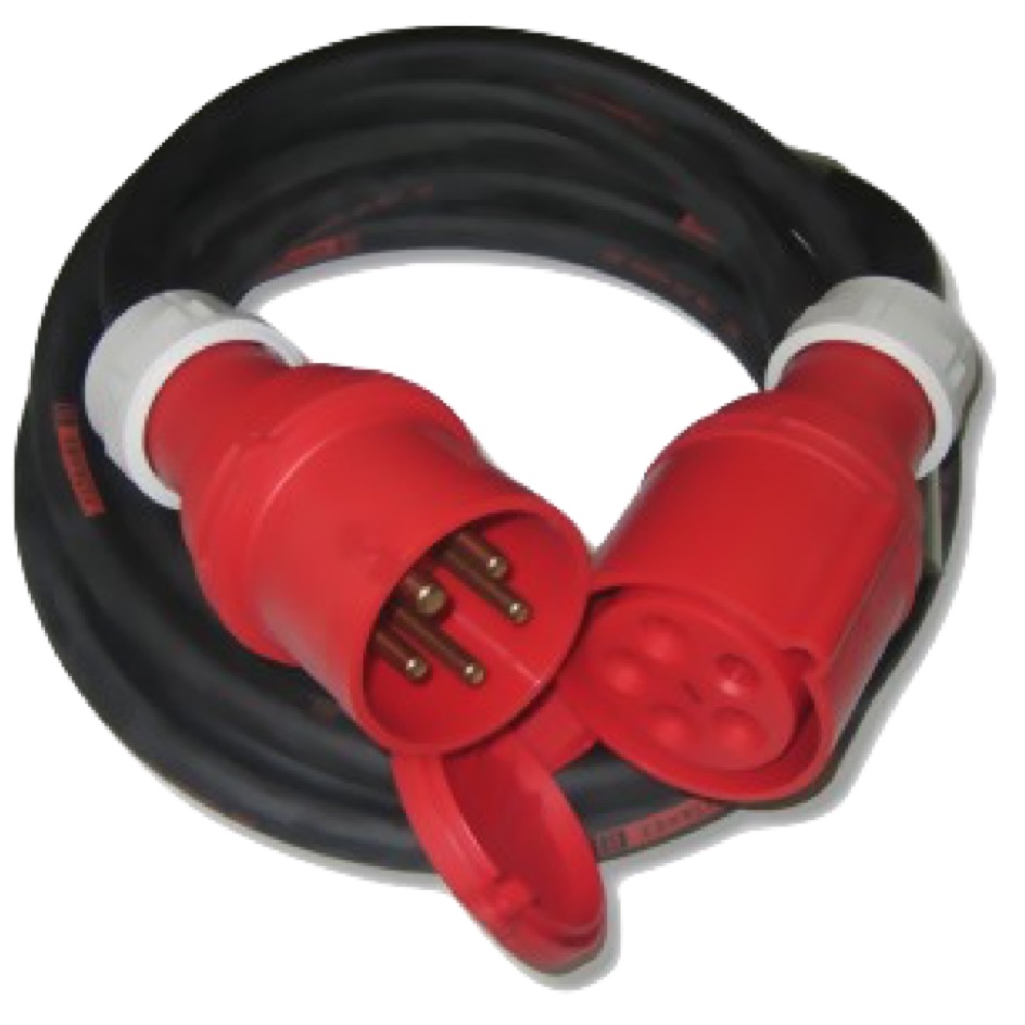 Stromstoss Cable CEE16-5 PCE red, Screw contact, TITANEX 5G2.5, black - Image 2