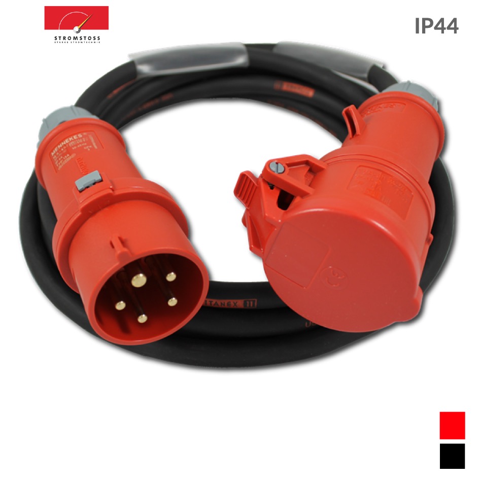 Stromstoss Kabel CEE32-5, TITANEX 5G6, schwarz