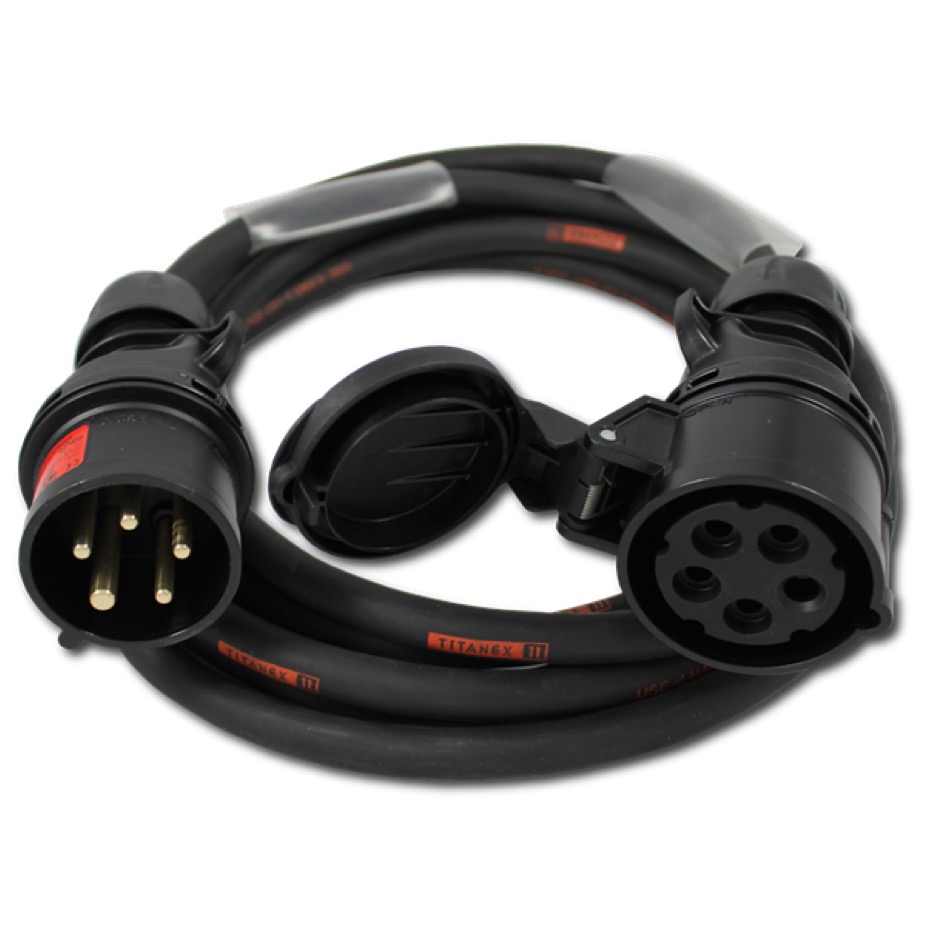 Stromstoss Kabel CEE32-5 PCE schwarz, TITANEX 5G6, schwarz – Bild 2