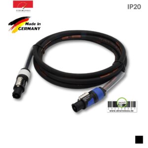 Stromstoss Cable powerCON, Screw contact, TITANEX 3G2.5, black