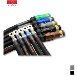Stromstoss Connection cable set, tubular cable lug M10 » POWERLOCK 400A, H07RN-F 5x1x95mm2, black