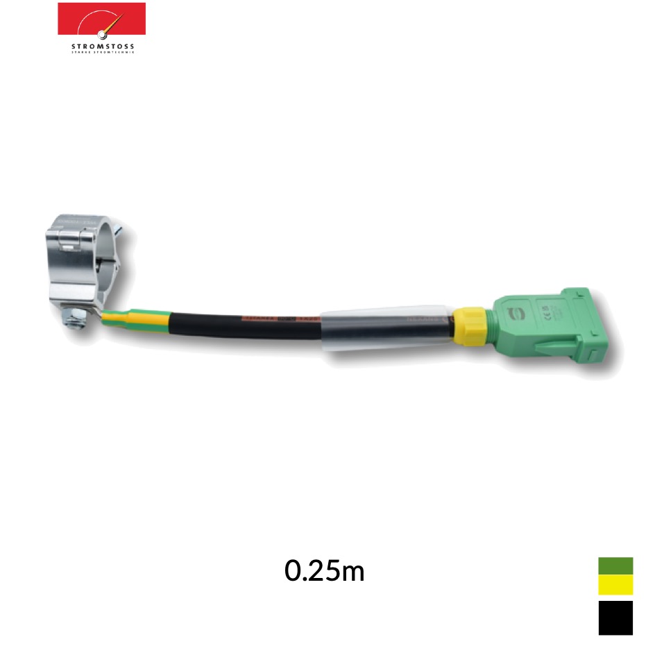 Stromstoss Earthing cable Han GND, TITANEX 1X16mm2, black | 0.25m