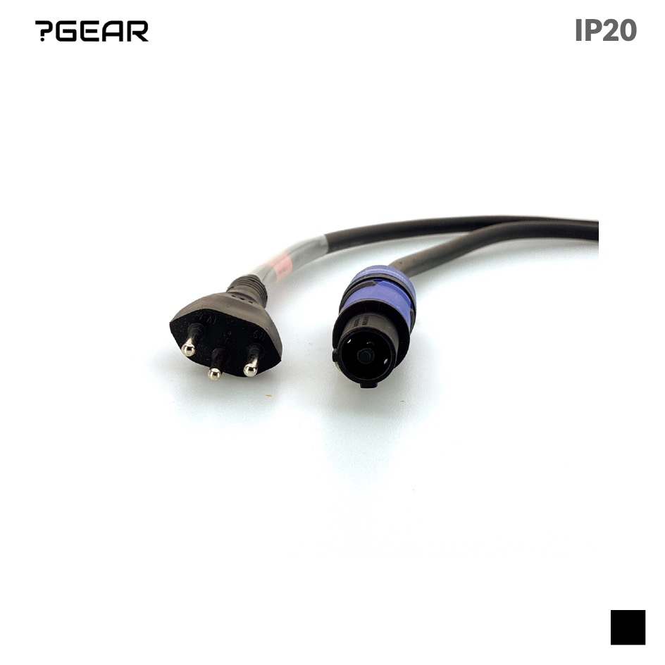 ? Gear Câble T12 » PowerCON bleu, H07RN-F 3G1.5, noir