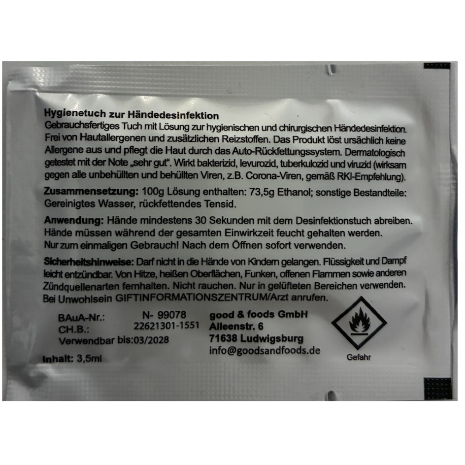 ? Gear Disinfectant wipes for surfaces and microphones | 3.5ml, PU 1 - Image 3