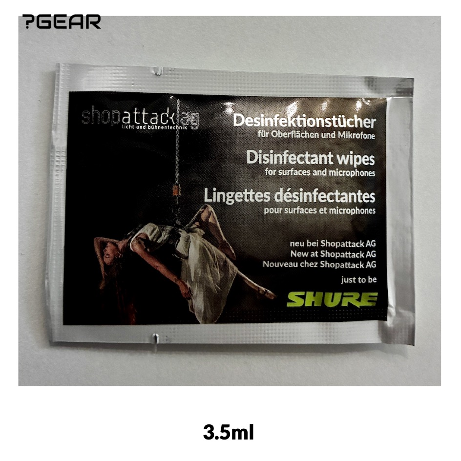 ? Gear Disinfectant wipes for surfaces and microphones | 3.5ml, PU 1