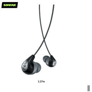 Shure SE215SPE-RD-LEFT SE215 EARPHONE, LEFT, RED, Earphones SE112, grey | 1.27m