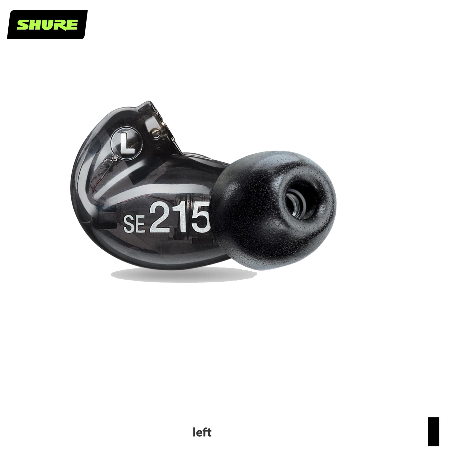 Shure SE215-K-LEFT Replacement Earbuds for SE215 | left, black