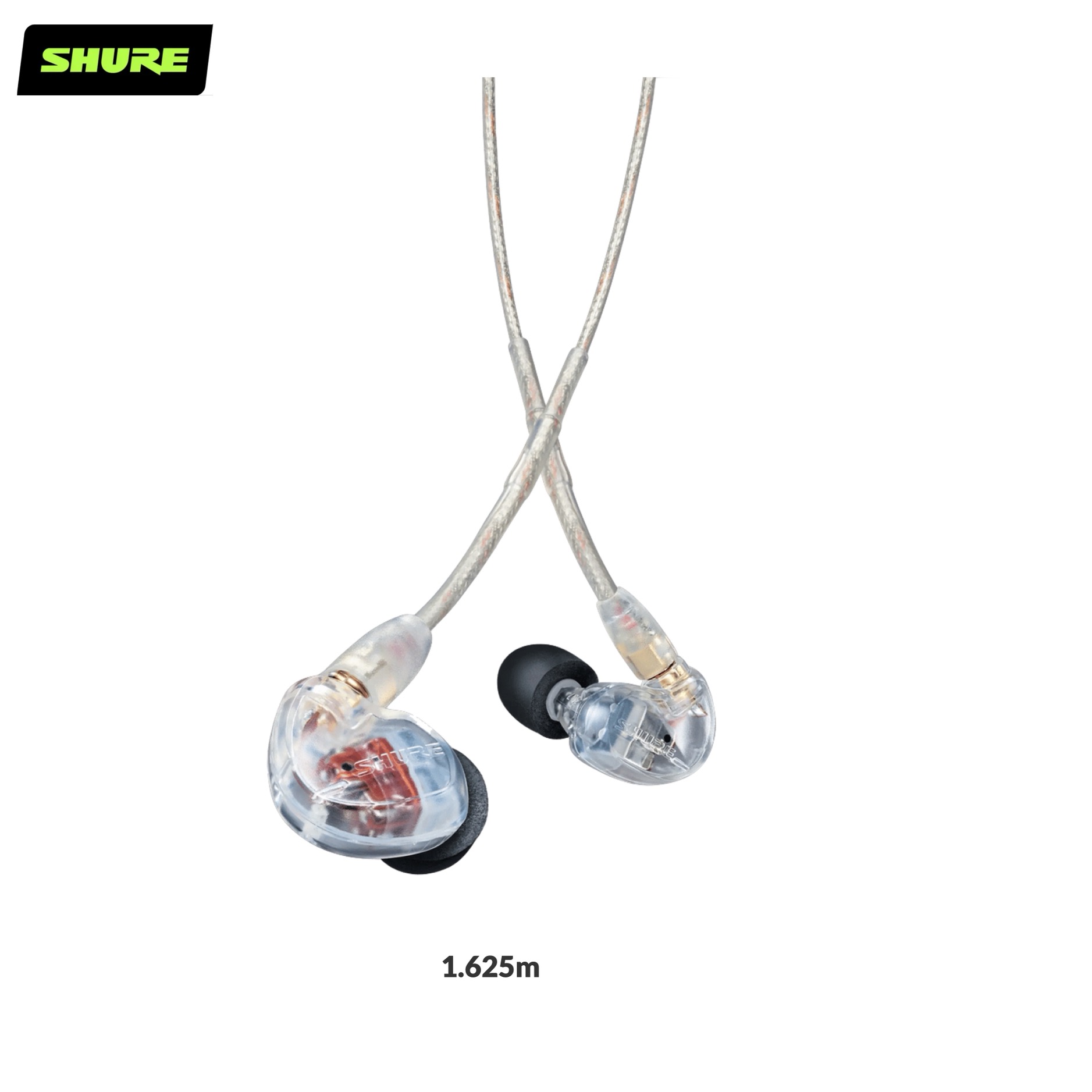 Shure SE535-CL-EFS, Earphones Professional Sound Isolating™ MMCX SE535, transparent | 1.625m