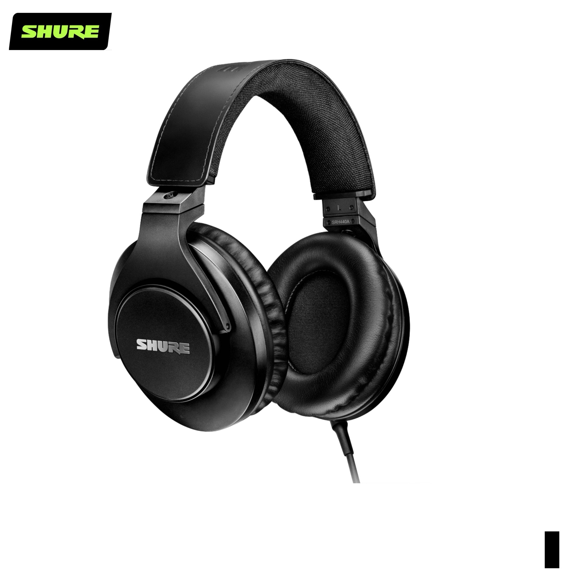 Shure SRH440A-EFS Professional Studio Headphones, black