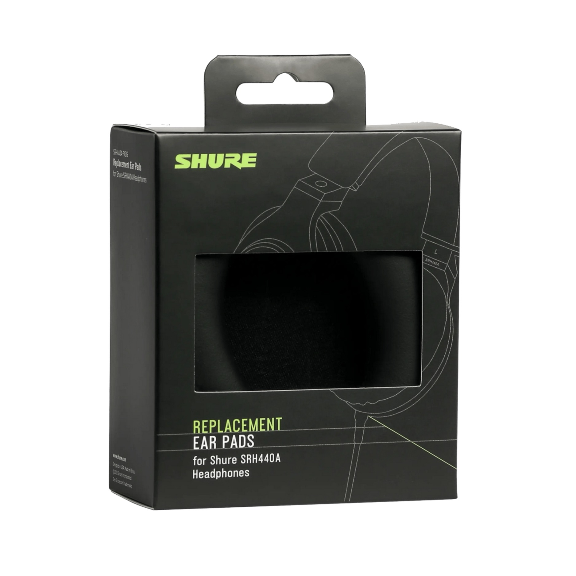 Shure SRH440A-PADS Ersatz-Ohrpolster für SRH440A, VE L, R, schwarz – Bild 3